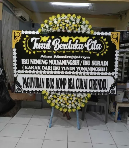 Papan Bunga Duka Rumah Duka Kuntum Wijaya Kusuma Cimahi