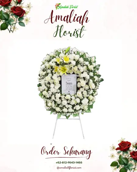 Krans Bunga Duka Rumah Duka Kuntum Wijaya Kusuma Cimahi